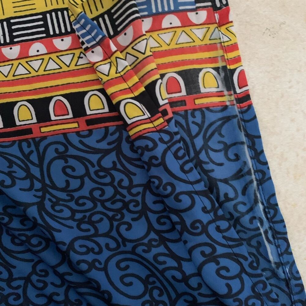 Gypsie Blu kaftan swim cover up one size large xl medium blue dancing beach - Picture 8 of 10